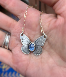 Iolite Butterfly Necklace