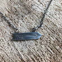Load image into Gallery viewer, Stamped Arrow Necklace