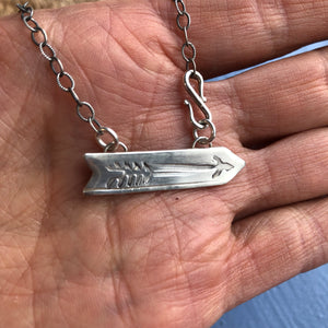 Stamped Arrow Necklace